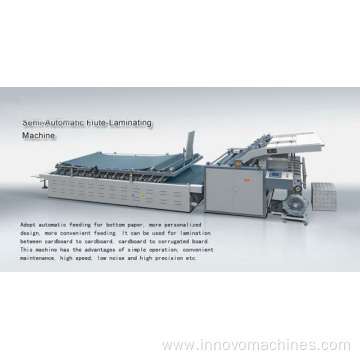 Semi automatic flute laminating machine